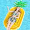 Inflatable Pineapple Shaped Floating Mat Swimming Ring, Inflated Size: 185 x 80cm