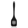 3 PCS One-piece High Temperature Resistant Silicone Non-stick Spatula Kitchen Kitchenware Leak Shovel(Black)