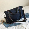 Nylon Shoulder Travel Bag Leisure Handbag (Black)