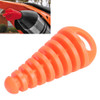 Motorcycle Exhaust Pipe Motocross Tailpipe PVC Air-bleeder Plug Exhaust Silencer Muffler Wash Plug Pipe Protector(Orange)