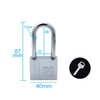4 PCS Square Blade Imitation Stainless Steel Padlock, Specification: Long 40mm Open