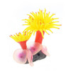 2 PCS Fish Tank Aquarium Simulation Landscaping Seabed Mollusk Coral Simulation Sea Tree Silicone Ornaments(Yellow)