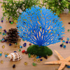 2 PCS Aquarium Decorative Silicone Fake Coral Fish Tank Artificial Plant Decorative(Blue)