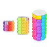 3 PCS Corn Magic Cube Cylindrical Rotating  Magic Cube Educational Decompression Toy, Colour: 3-layer White