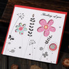 5 PCS Creative Cutout Beautiful Birthday Greeting Card(Thinking Flower)