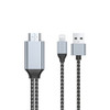 WIWU X7L 2 in 1 8 Pin to HDMI + USB 1080P Full HD Adapter Cable, Cable Length: 2m(Gray)