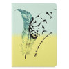 For iPad 10.5 inch Colored Drawing Pattern Horizontal Flip PU Leather Case with Holder & Card Slots & Wallet(Feather)