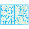 3 Sets Christmas Decoration Luminous Stickers Window Glass Wall Stickers(QT003-004 With Glue)