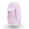 Multi-Function Sun Hat Outdoor Fishing Sunscreen Hat Speed Dry Baseball Cap(Pink)