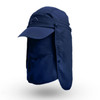 Multi-Function Sun Hat Outdoor Fishing Sunscreen Hat Speed Dry Baseball Cap(Navy)