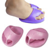 Stovepipe Pelvic Forward Correction Half Palm Slippers Massage Buttocks Yoga Shoes, Size: 14.5x10.5cm(Rouge Pink)