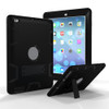 For iPad 4 / 3 / 2 / 1 Shockproof PC + Silicone Protective Case，with Holder(Black)