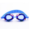 Cartoon Shark Pattern Anti-fog Silicone Swimming Goggles with Ear Plugs for Children(Blue)