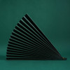 2 PCS 69x39cm Photo Props Hard Cardboard Folding Fan Photography Background Folded Paper(10 Dark Green)