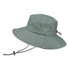 Outdoor Sun Hat Hiking Big Brim Breathable Sunscreen Fisherman Hat(Green Gray)