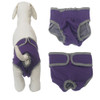 Pet Physiological Pants Large Medium & Small Dogs Anti-Harassment Safety Pants, Size: L(Purple)