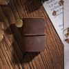 2 PCS Ultra-Small Mini TN Hand Account Book Handmade Note Book Leather Notebook Portable Travel Diary(Crazy Horse Skin Brown)
