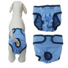 Pet Physiological Pants Large Medium & Small Dogs Anti-Harassment Safety Pants, Size: L(Blue)