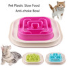 BG-W317 Pet Plastic Slow Food Anti-Choke Bowl Cat And Dog Food Bowl Color Random Delivery