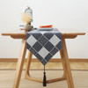 Cotton Linen Tea Table Dining Table Table Flag Retro Tablecloth, Size:30x220cm(Japanese)