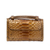 Ladies Snake Texture Print Clutch Bag Long Crossbody Bag With Chain(11# Copper Color)