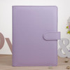 Notepad Cover Loose Leaf Handbook Protector Simple and Fresh Stationery, Color:A5 Lavender Purple