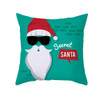 3 PCS Cartoon Printed Christmas Pillowcase Peach Skin Home Sofa Pillow Cover, Without Pillow Core, Size: 45x45cm(TPR421-35)