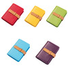 2 PCS PU Leather Credit Card Bag Portable Business Card Case(Yellow)