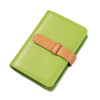 2 PCS PU Leather Credit Card Bag Portable Business Card Case(Green)