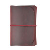 Crazy Horse Skin  Passport Bag Document Holder Retro Boarding Pass Wallet Card Holder(Wine Red)
