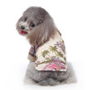 2 PCS Pet Beach Shirt Dog Print Spring And Summer Clothes, Size: M(Beige)