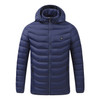 USB Heated Smart Constant Temperature Hooded Warm Coat for Men and Women (Color:Blue Size:M)