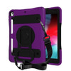 Silicone + PC Tablet Case with Lanyard & Pen slot & Holder For iPad 10.2 2021 / 2020 / 2019 & Air 3 / iPad Pro 10.5(Purple)