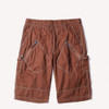 Men Casual Multi-pocket Straight Overalls (Color:Brick Red Size:38)