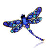 Vintage Classical Dragonfly Pattern Rhinestone Brooch