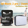 Shockproof Waterproof  Portable Case PC Hard Shell  Storage Bag for DJI Mavic 2 Pro / Zoom and Accessories(Silver)