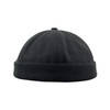 A36 Cartoon Coconut Tree Pattern Retro Hip Hop Without Eaves Sailor Hat Landlord Hat Skullcap, Size:One Size(Black)