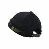 A16 Fall and Winter Corduroy Short Retro Beanie for Men and Women, Size:One Size(Black)