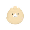 Cartoon Silicone Mini Warm Belly Warm Palace Water Injection Explosion-Proof Warm Water Bag(Brown)