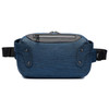 Ozuko 9360 Outdoor Waterproof Men Sports Waist Bag Messenger Bag with External USB Charging Port(Dark Blue)
