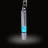 Car Copper LED Neon Lamp Anti-static Keychain Static Elimination Rod (Blue)