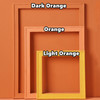 3 in 1 Different Sizes Morandi Color Wooden Photo Frame Series Color Spray Paint Photo Props Photography Background Ornaments(Normal Yellow)