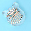 8 Tone Crystal Transparent Thumb Piano Acrylic Kalimba Musical Instruments(Bear)