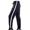 SIGETU Men Fashion Casual Sport Pants (Color:Black White Size:XL)