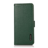 For Nokia C10 / C20 KHAZNEH Side-Magnetic Litchi Genuine Leather RFID Phone Case(Green)
