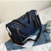 Nylon Shoulder Travel Bag Leisure Handbag (Blue)