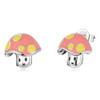 S925 Sterling Silver Cute Little Mushrooms Ear Stud Women Earrings
