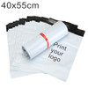 10000 PCS 40x55cm Custom Printed Thick Plastic Courier Bags with Your Logo for Products Packaging & Shipment(White)