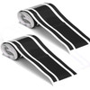 2 PCS Car Hood Stickers Modified Racing Striped Ethylene Body Sticker(Black)