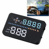 A3 3.5 inch Car GPS HUD / OBD Vehicle-mounted Gator Automotive Head Up Display Security System with Multi-color LED, Support Car Speed & Local Real Time & Driving Direction / Distance / Time & Voltage & Elevation & Satellite Signal Display, Support L